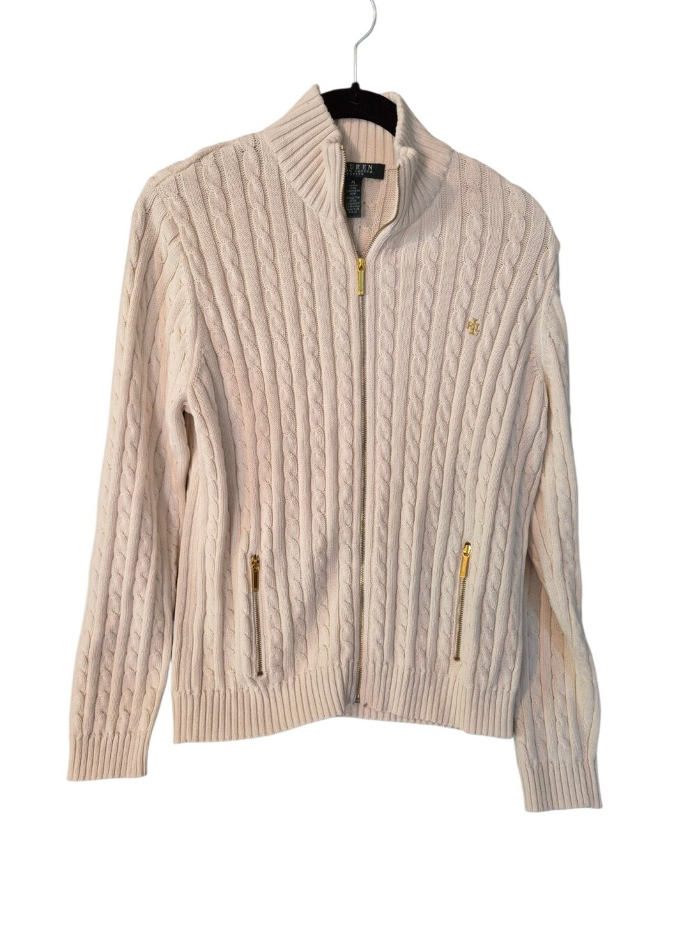 Lauren Ralph Lauren Old Money cable knit cardigan - LP.             G20